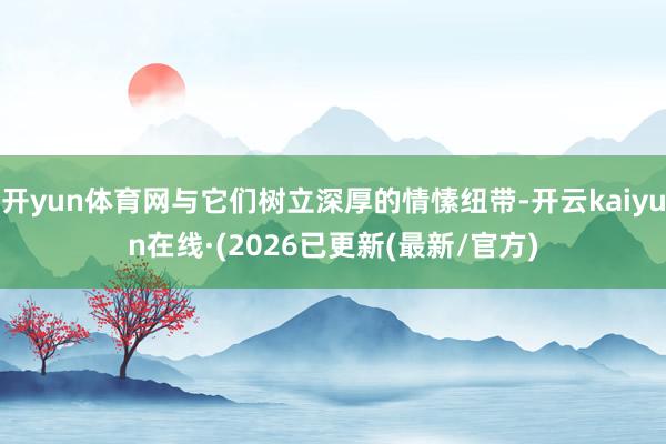开yun体育网与它们树立深厚的情愫纽带-开云kaiyun在线·(2026已更新(最新/官方)